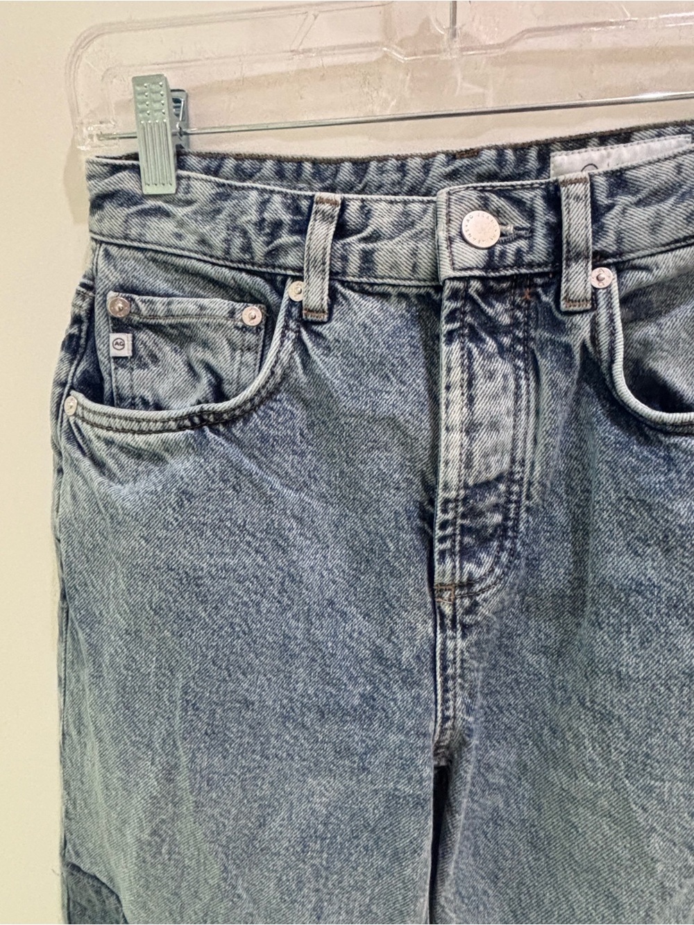 AG Adriano Goldschmied Blue Clove Patch Relaxed Vintage Straight Jeans - Picture 2 of 8